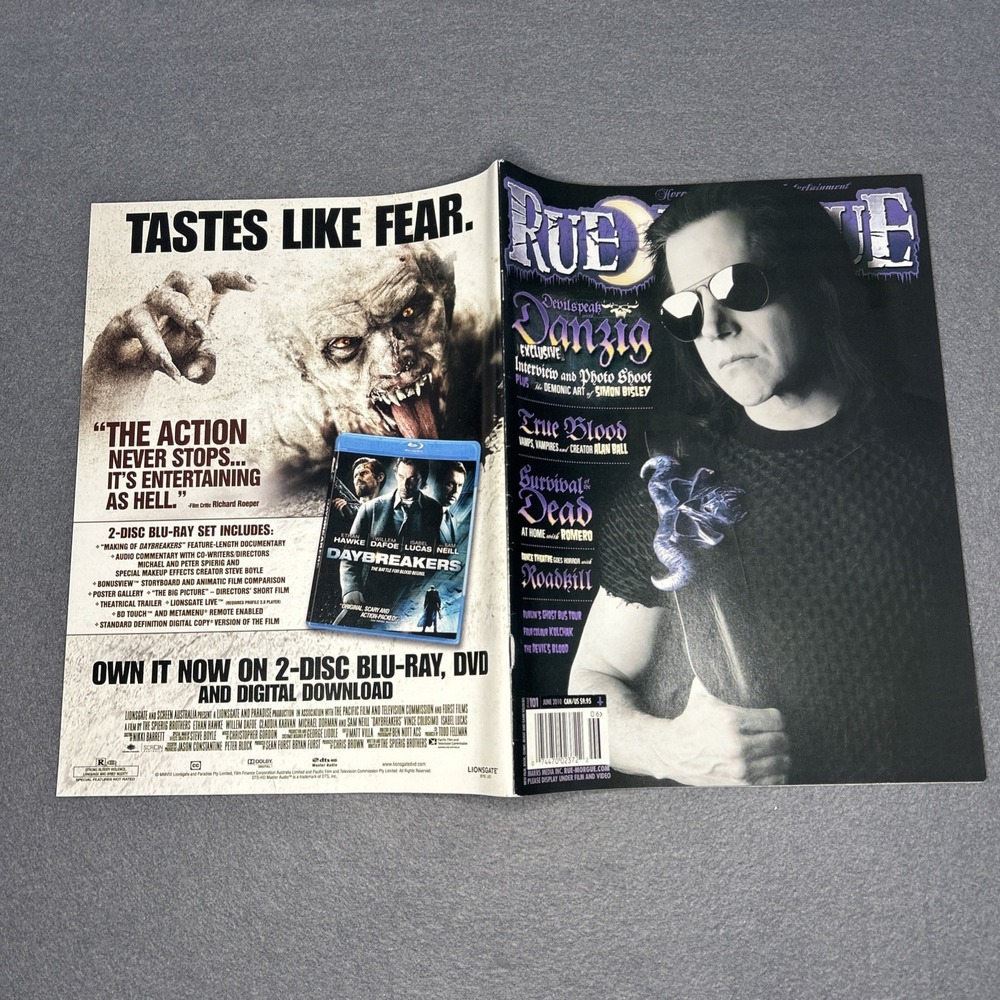 Rue Morgue #101 VG Danzig True Blood Survival Of The Dead Roadkill Horror - Picture 5 of 5